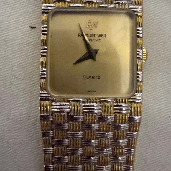 ⌚ Vintage 80's Raymond Weil 18K Gold and Silver Quartz Watch - #9058 - Picture 2 of 16